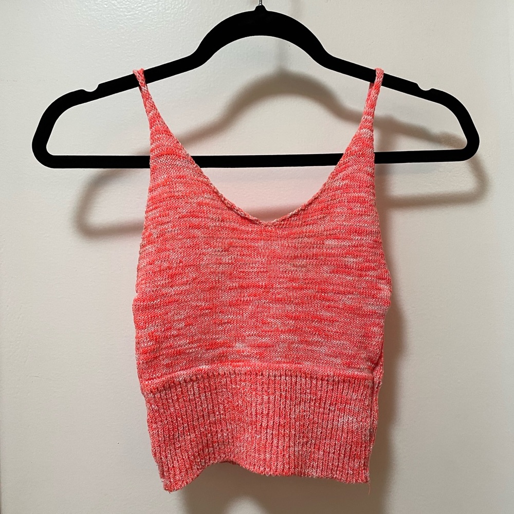 Love Republic Neon Orange Sweater Tank Top